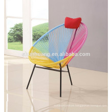 Cheap outdoor furniture rattan chair colorful egg chair with metal stand